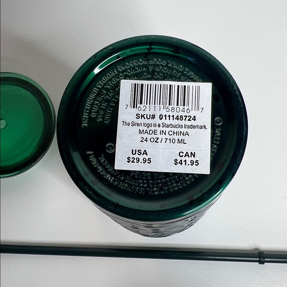 Starbucks Siren green scales spotted stainless steel tumbler - Picture 4 of 5